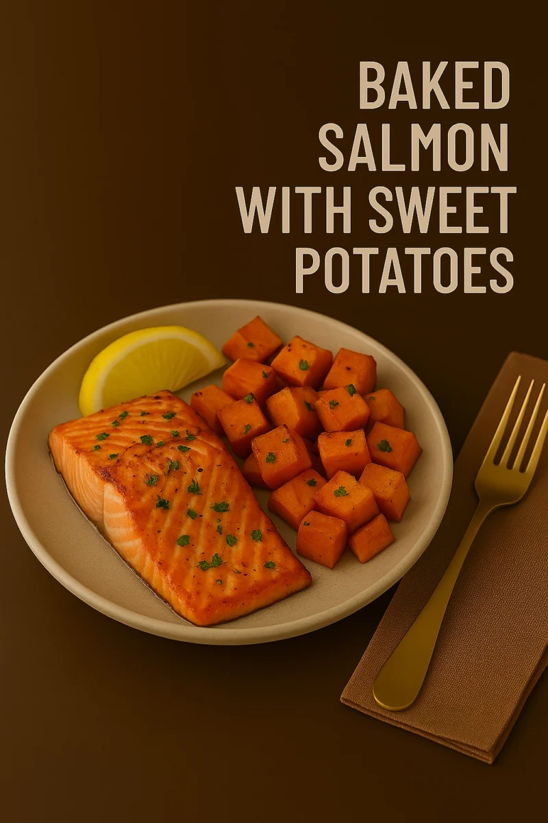Baked Salmon With Sweet Potatoes