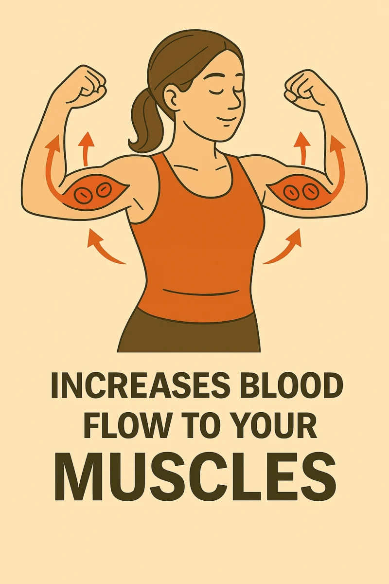 Increases Blood Flow to Your Muscles