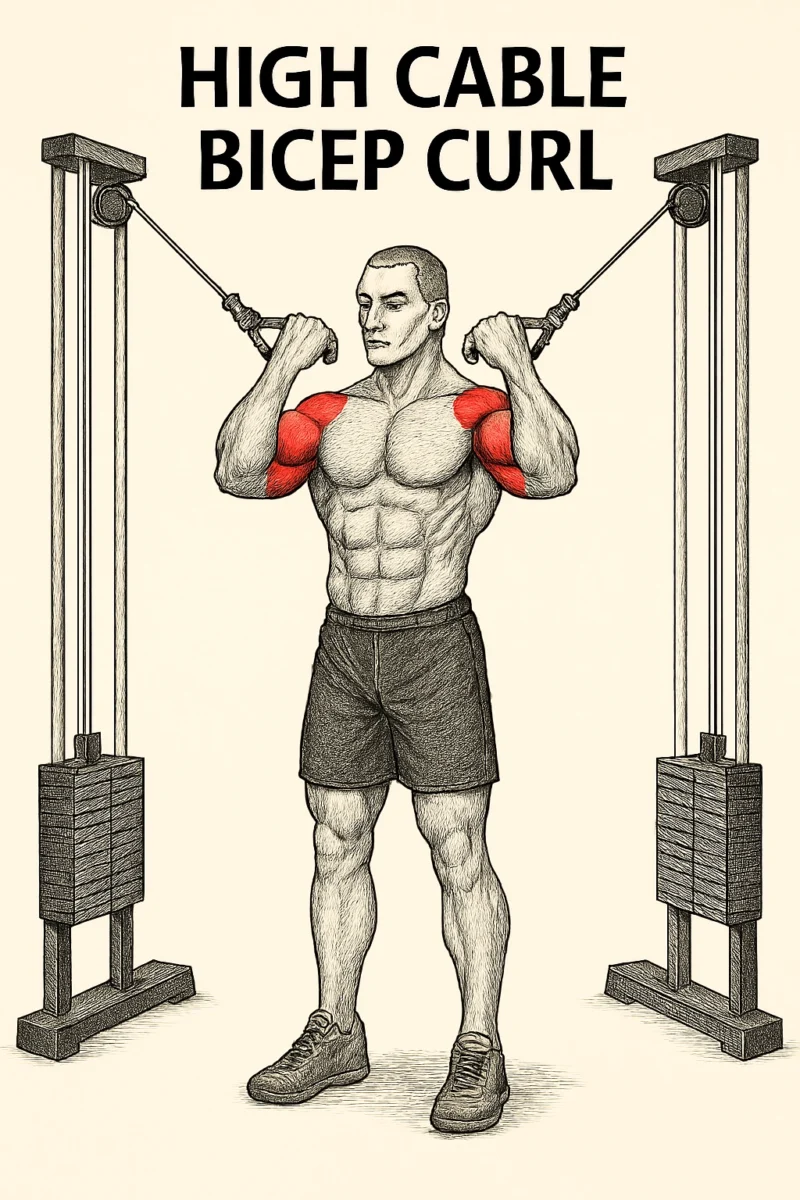 High Cable Bicep Curl