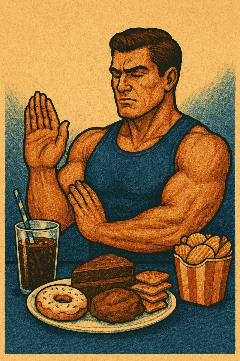 Reduce your intake of sugar and processed foods