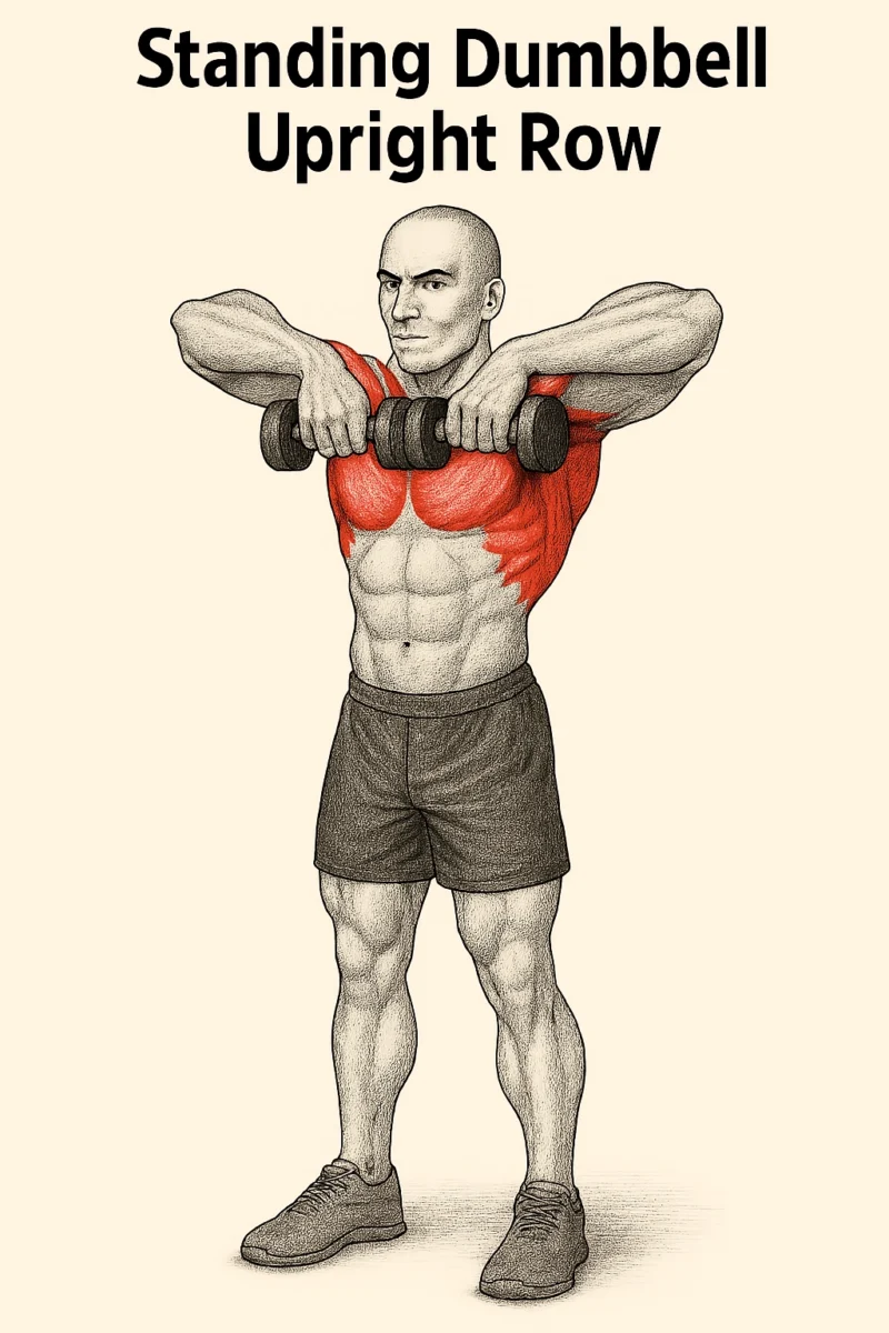 Standing Dumbbell Upright Row