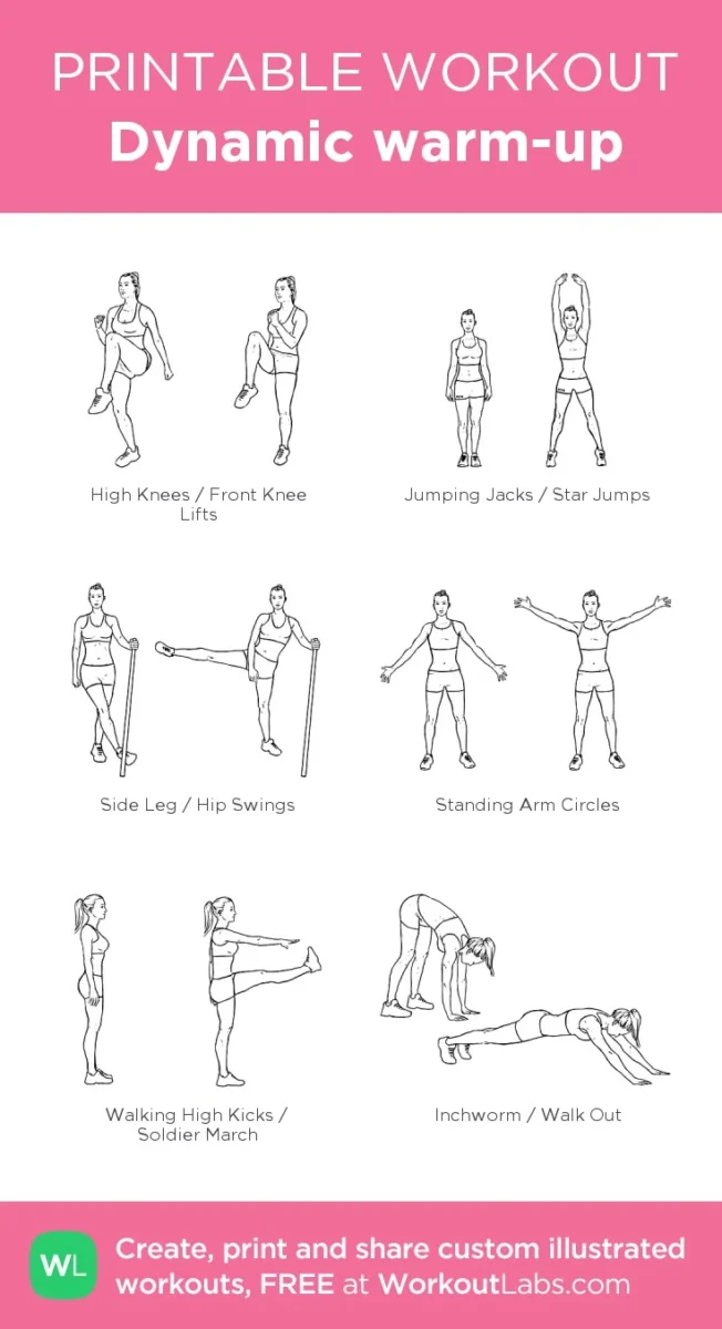 hercules workout plan, dynamic warm up