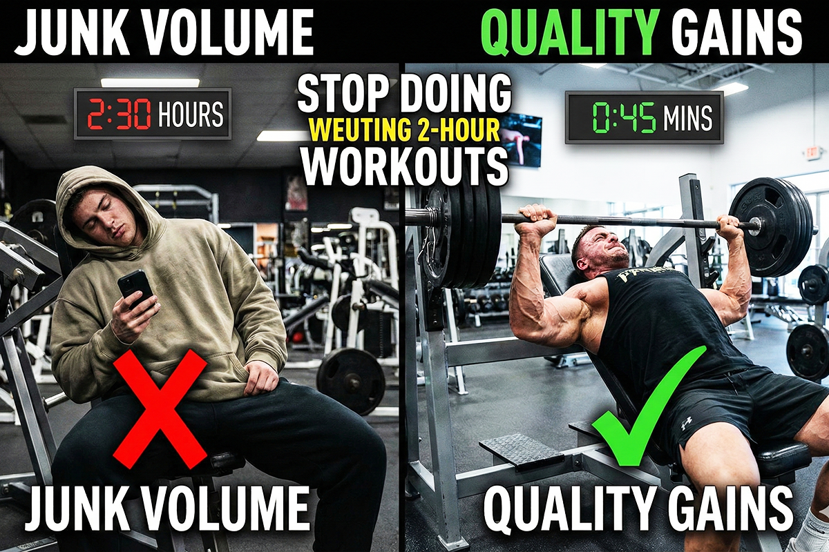 Stop Doing 2-Hour Workouts: Why 'Junk Volume' is Killing Your Gains